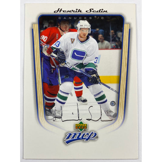 2005-06 MVP Henrik Sedin Silver Script