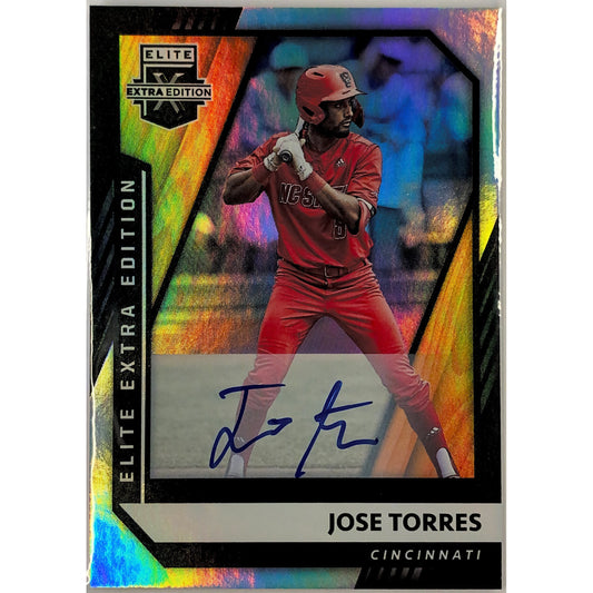 2021 Panini Elite Extra Edition José Torres Foil Auto