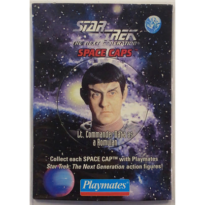  1994 Paramount Playmates Star Trek Lt. Commander Data as a Romulan  The Next Generation Space Caps  Local Legends Cards & Collectibles