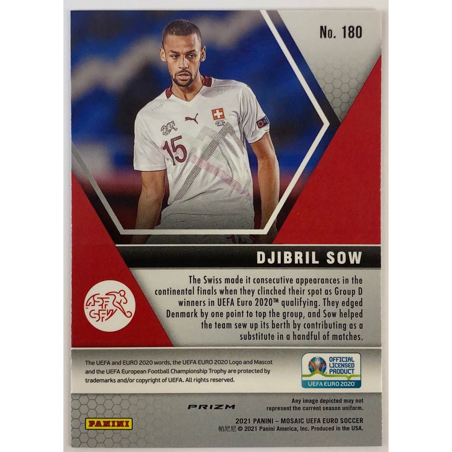 2020-21 Mosaic Djibril Sow Pink Camo RC