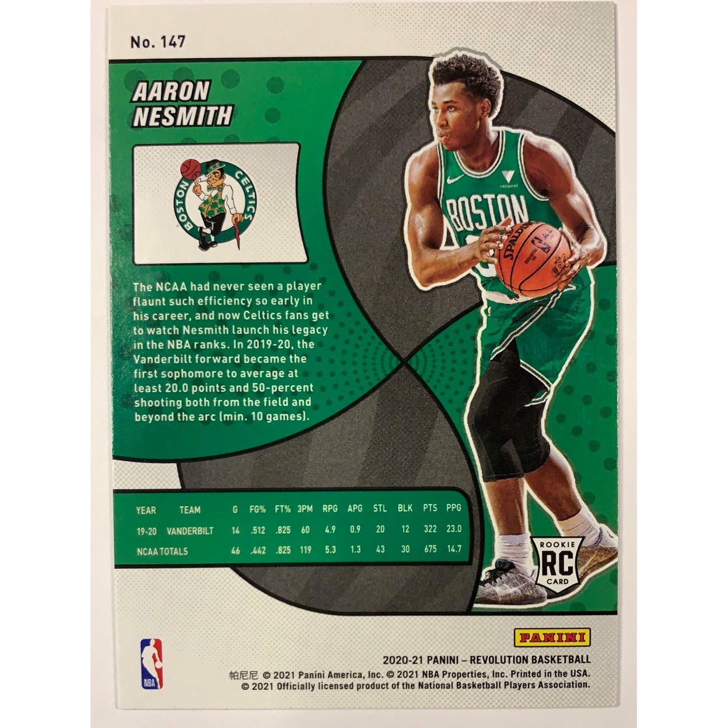 2020-21 Revolution Aaron Nesmith Rookie Card