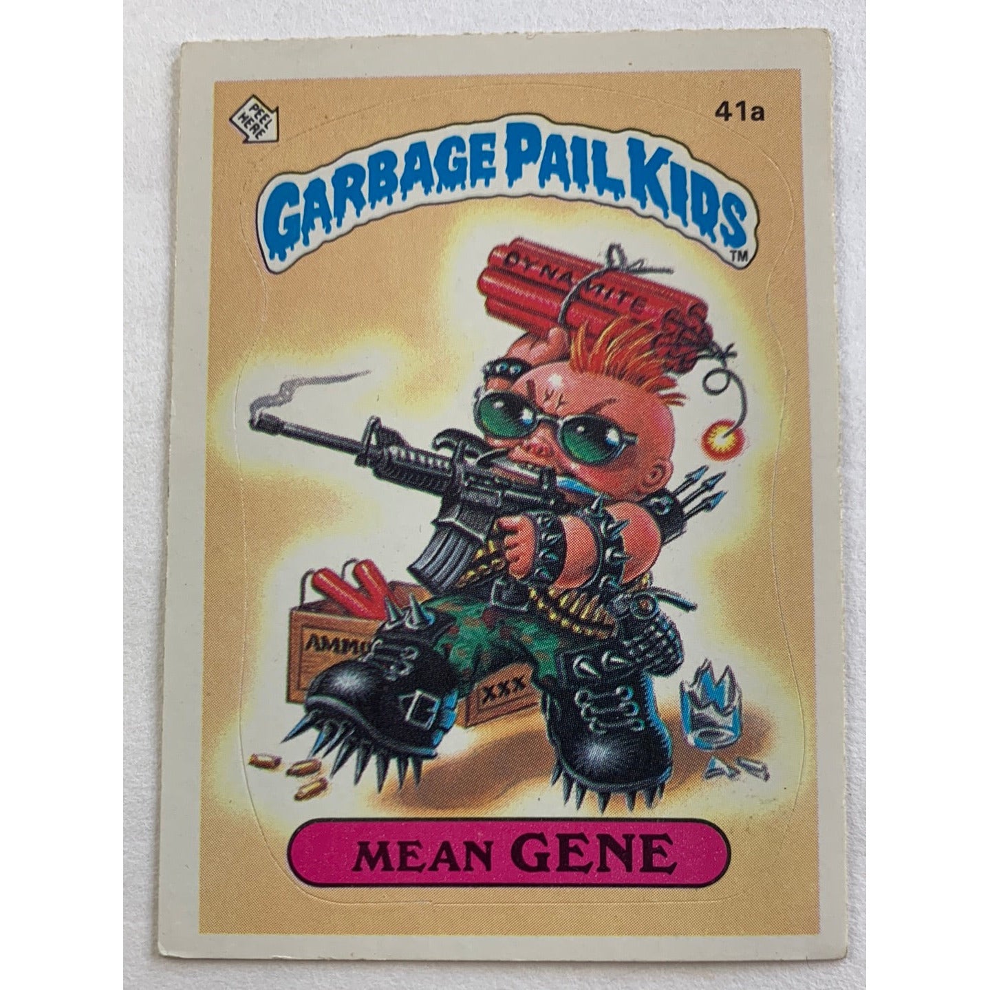 1985 Topps Garbage Pail Kids Mean Gene Die Cut | Local Legends Cards & Collectibles