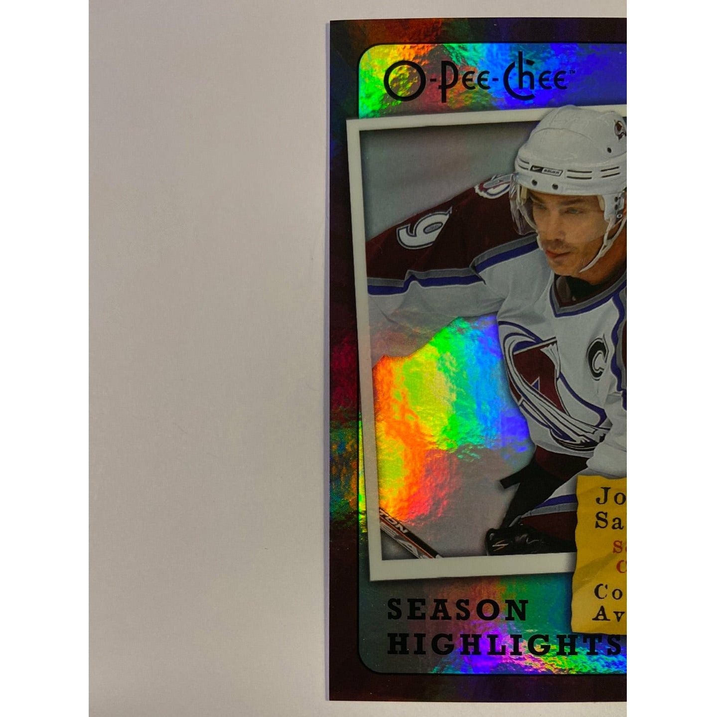 2007-08 O-Pee-Chee Joe Sakic Season Highlights