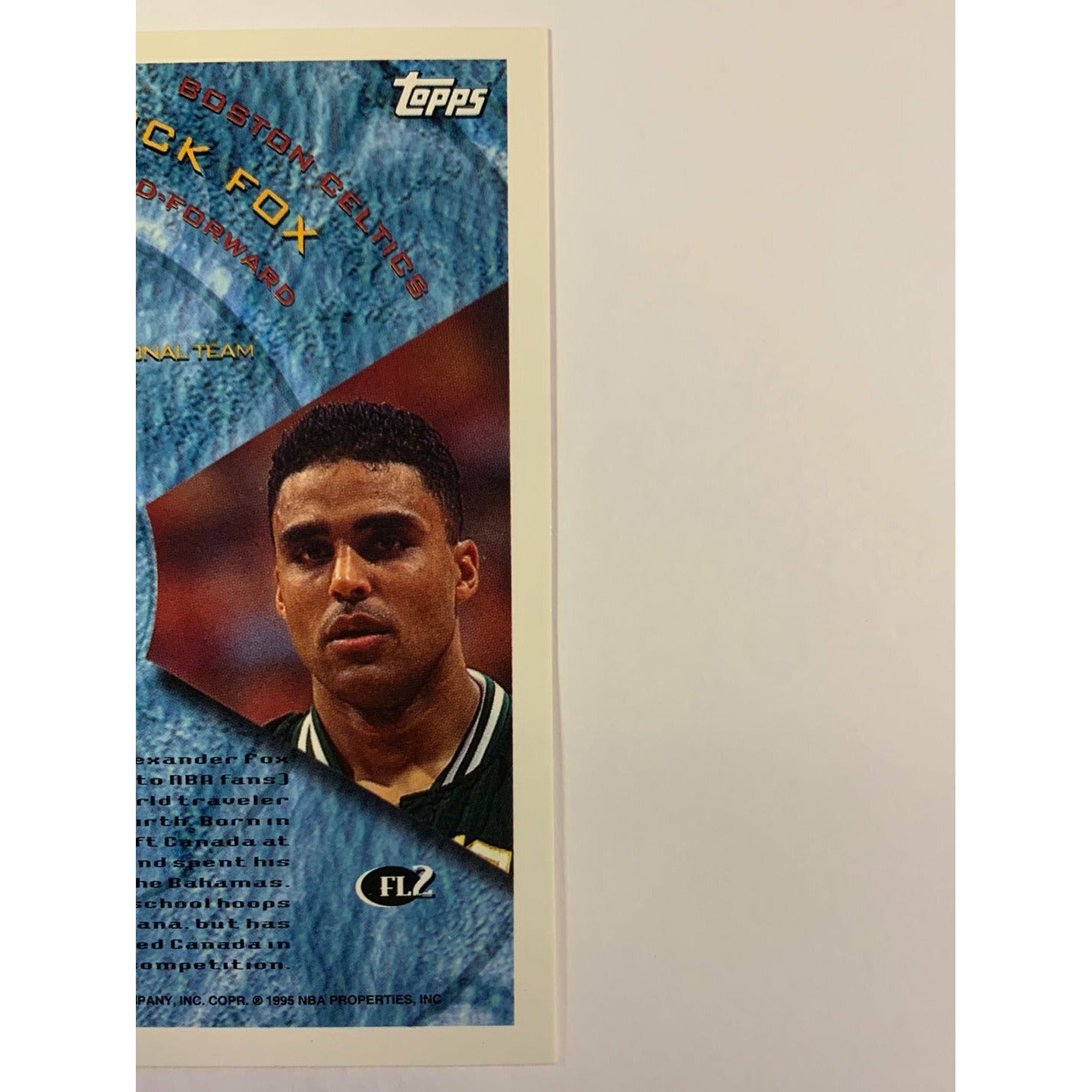 1995-96 Topps Rick Fox Foriegn Legion Gold Foil - Because He’s from Canada 🤣😂🤣