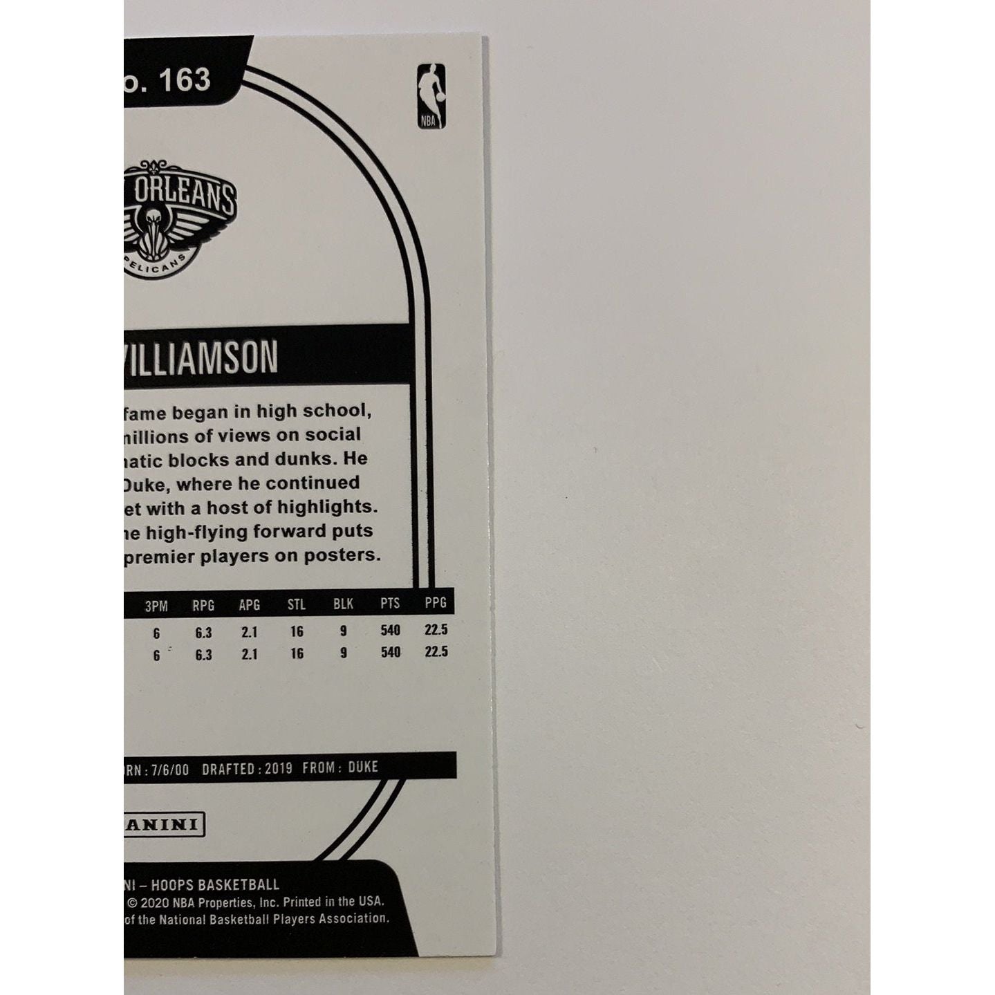  2020-21 Hoops Zion Williamson Purple Parallel  Local Legends Cards & Collectibles