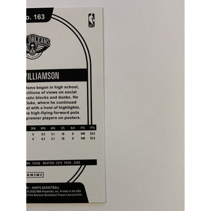  2020-21 Hoops Zion Williamson Purple Parallel  Local Legends Cards & Collectibles
