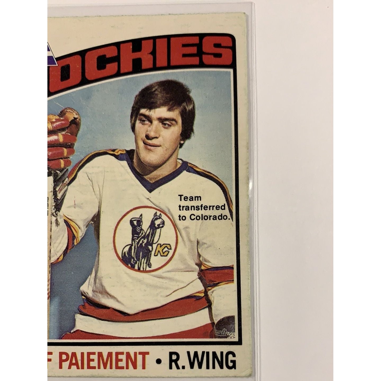  1976-77 O-Pee-Chee Wilf Paiement 3rd Year Card  Local Legends Cards & Collectibles