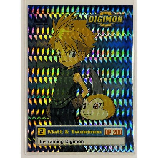  1999 Digimon Matt & Tsunomon Prizm Holo 5 of 34  Local Legends Cards & Collectibles