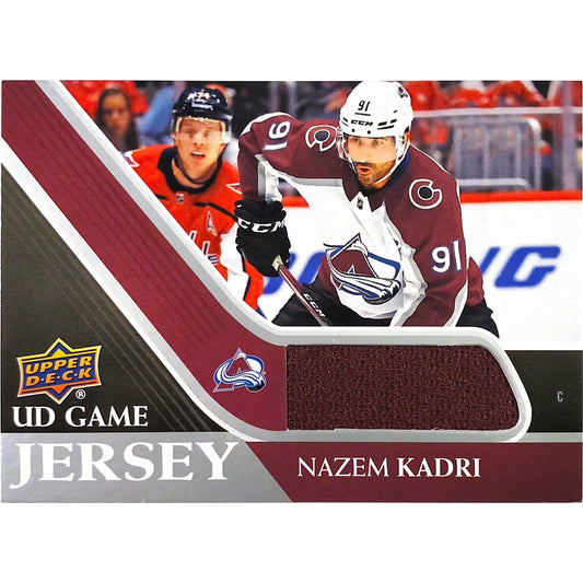 2020-21 Upper Deck Series 1 Nazem Kadri UD Game Jersey