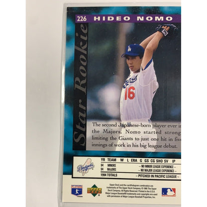  1995 Upper Deck Hideo Nomo Star Rookie  Local Legends Cards & Collectibles