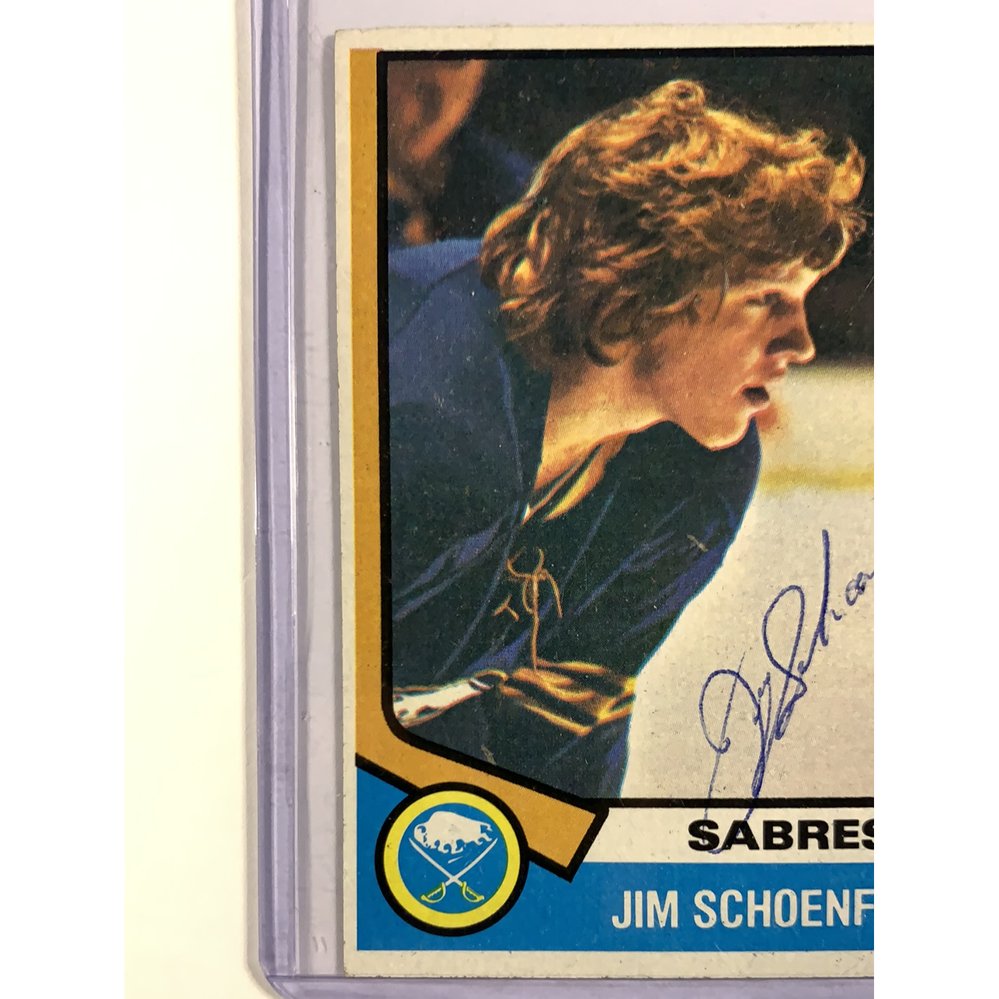  1974-75 Topps Jim Schoenfeld In Person Auto  Local Legends Cards & Collectibles