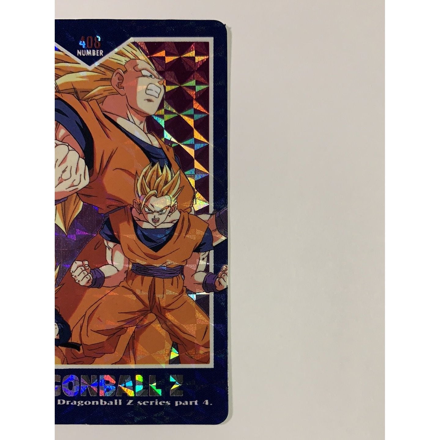  1995 Carte Hero Collection Dragon Ball Z Part 4 Super Saiyan Team Z Holo Prism #408  Local Legends Cards & Collectibles