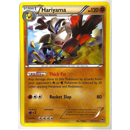  XY Furious Fists Hariyama Rare Non-Holo 52/111  Local Legends Cards & Collectibles