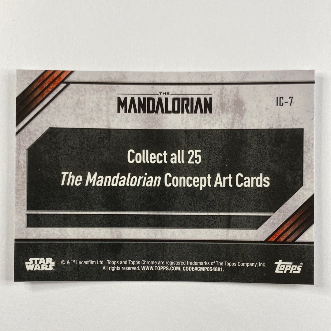 Topps Chrome The Mandalorian IC-7 Concept Card Refractor