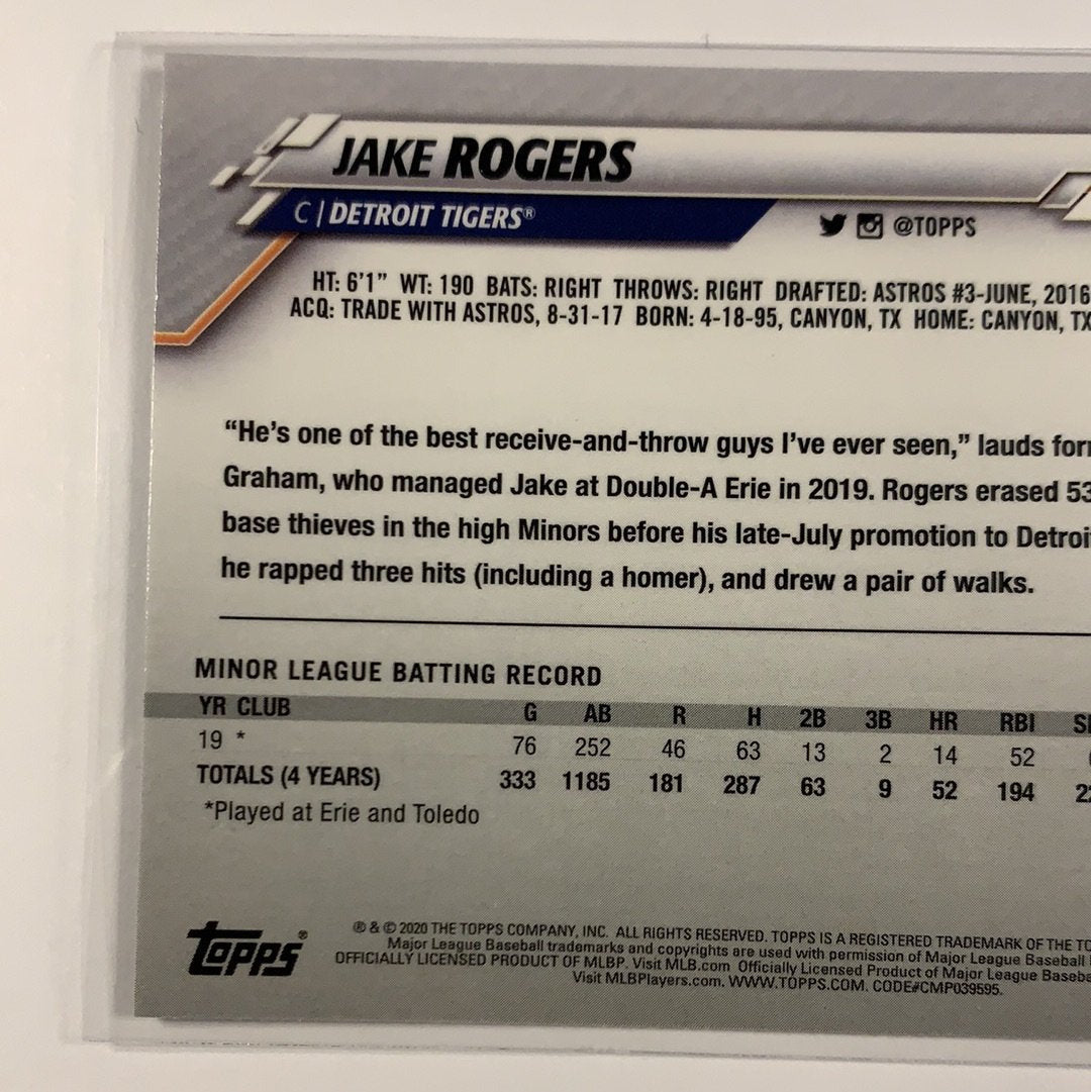  2020 Topps Chrome Jake Rogers RC Refractor  Local Legends Cards & Collectibles