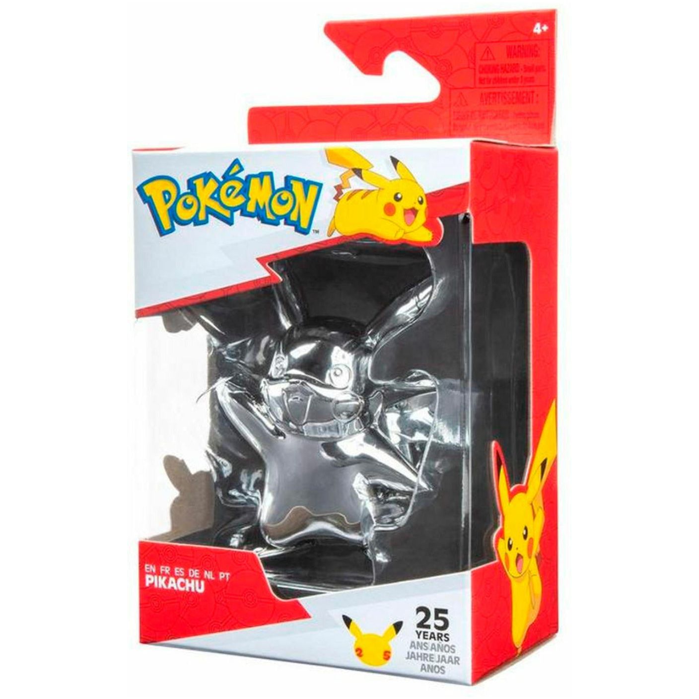 Jazwares Pokémon Select Silver Pikachu Battle Figure