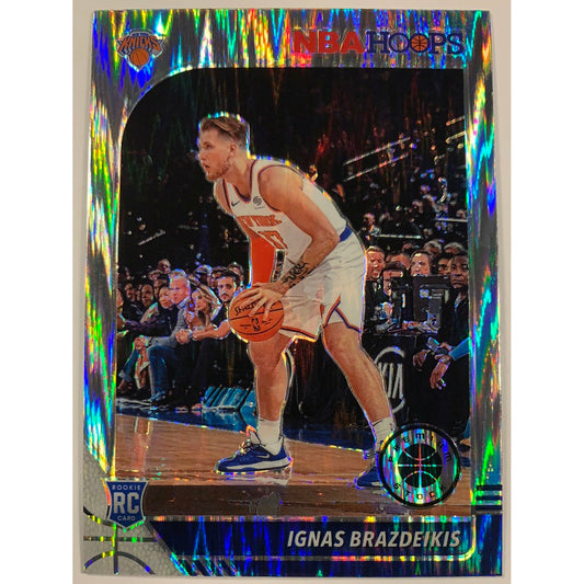  2019-20 Hoops Premium Ignas Brazdeikis Shock Prizm RC  Local Legends Cards & Collectibles