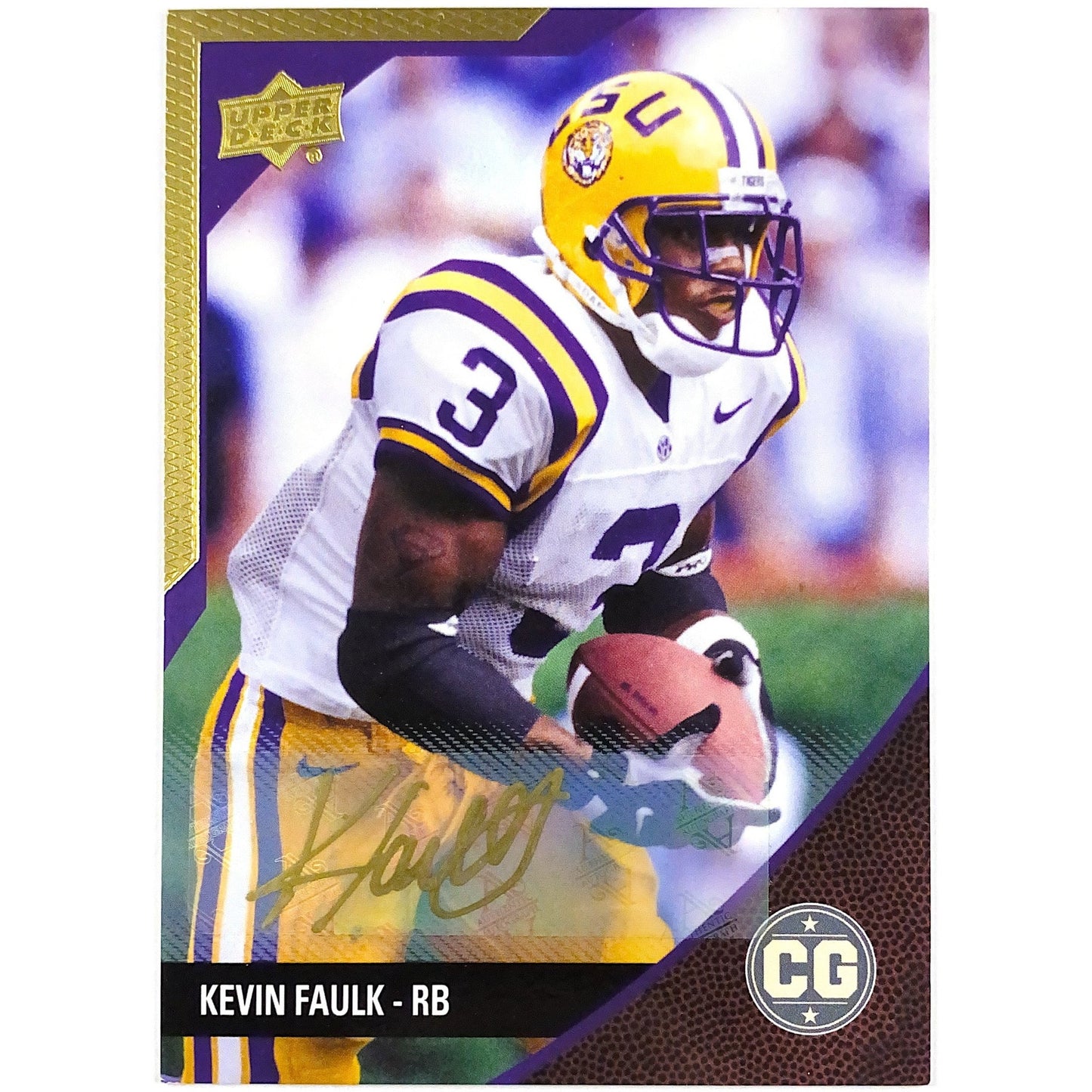 2014 Upper Deck Conference Greats Kevin Faulk Auto