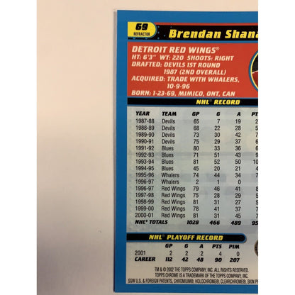  2002 Topps Chrome Brendan Shanahan Refractor  Local Legends Cards & Collectibles