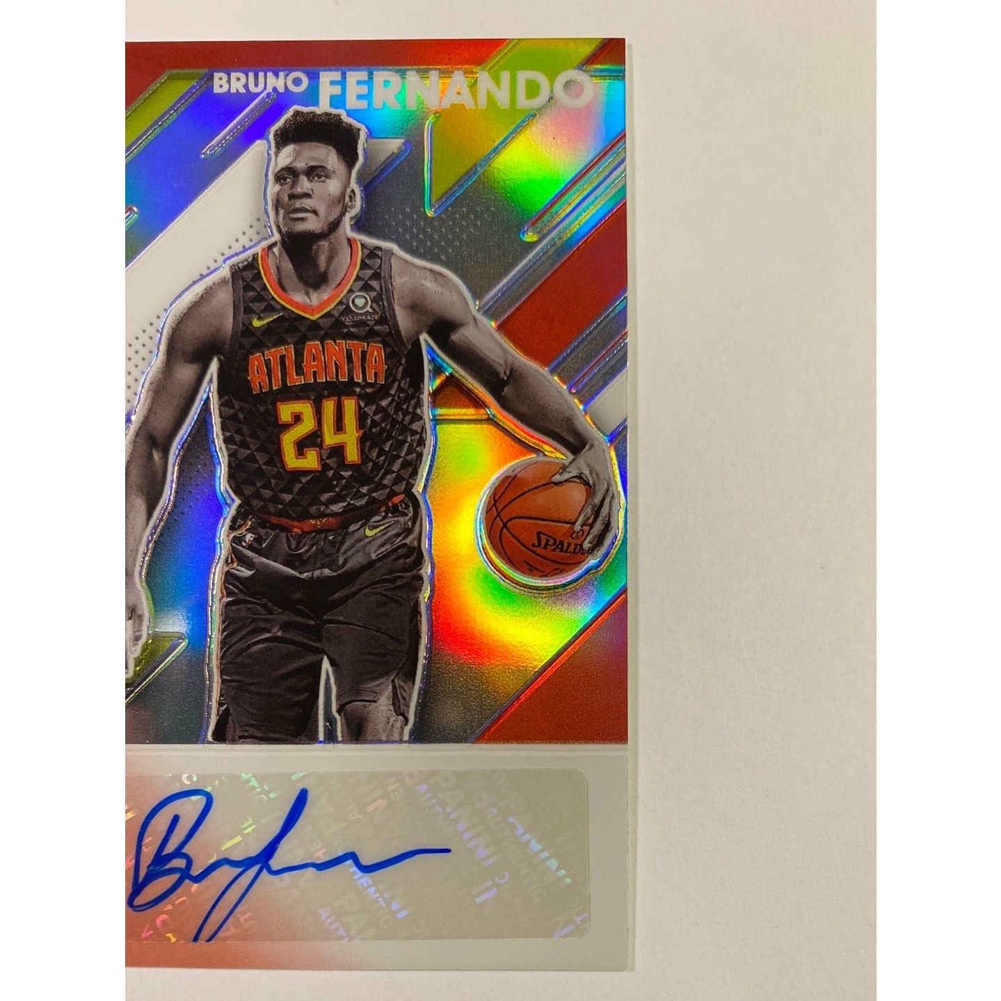2019-20 Donruss Optic Bruno Fernando Signature Series Silver Holo Prizm RC