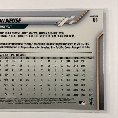  2020 Topps Chrome Sheldon Neuse RC  Local Legends Cards & Collectibles