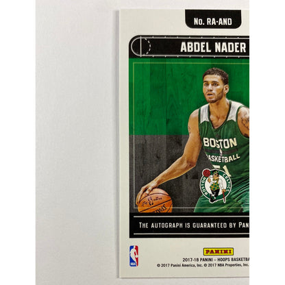 2017-18 Hoops Abdel Nader Checkerboard Auto