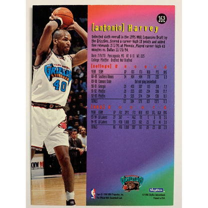 1996 Hoops Antonio Harvey Base #352-Local Legends Cards & Collectibles