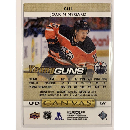  2019-20 Upper Deck Series 1 Joakim Nygard Young Guns UD Canvas  Local Legends Cards & Collectibles