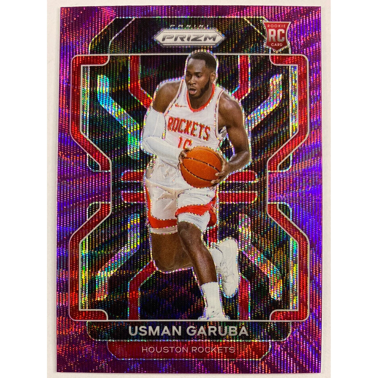 2021-22 Panini Prizm Usman Garuba Purple Wave Prizm RC