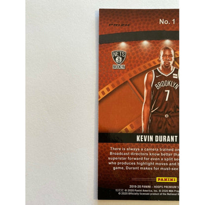 2019-20 Hoops Premium Stock Kevin Durant Lights Camera Action Prizm
