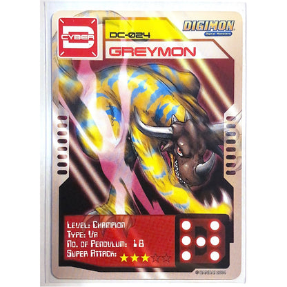  2004 D-Cyber Digimon Digivice Greymon DC-024  Local Legends Cards & Collectibles