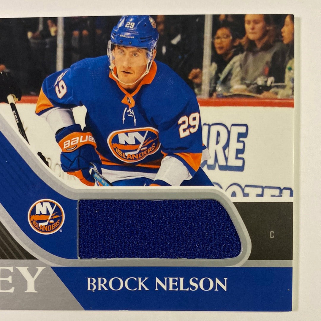 2020-21 Upper Deck Series 1 Brock Nelson UD Game Jersey