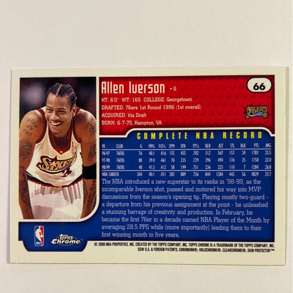 1999-00 Topps Chrome Allen Iverson