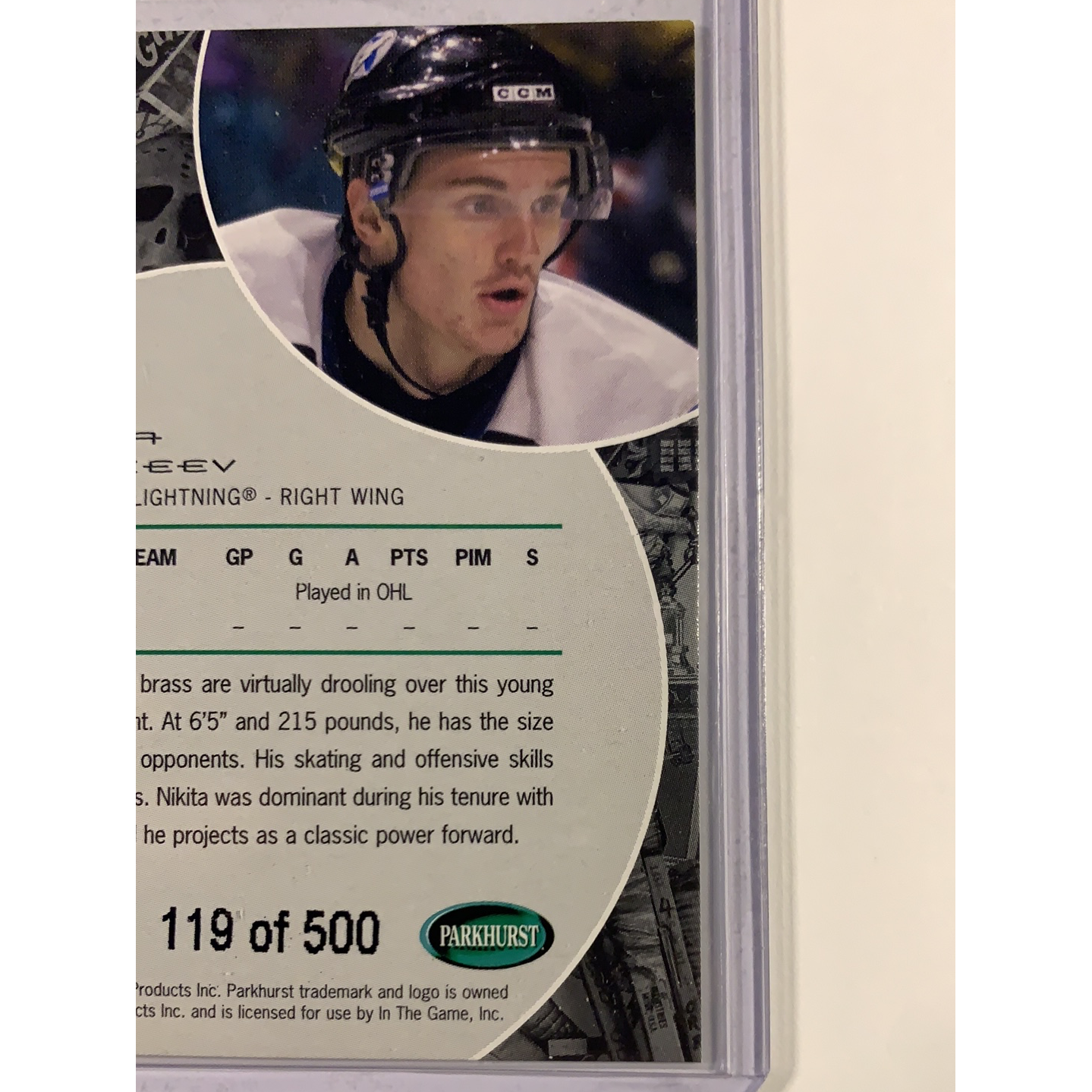  2001-02 Parkhurst Nikita Alexeev Siver Foil Rookie Card /500  Local Legends Cards & Collectibles