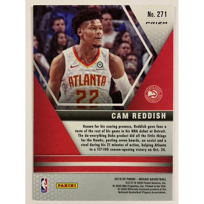 2019-20 Mosaic NBA Debut Cam Reddish Silver Prizm