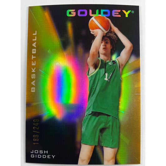 2021 Goodwin Champions Josh Giddey Goudey Black and Gold Holo /249