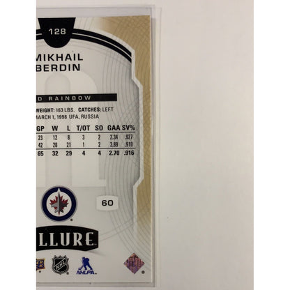  2020-21 Allure Mikhail Berdin Red Rainbow Rookie  Local Legends Cards & Collectibles