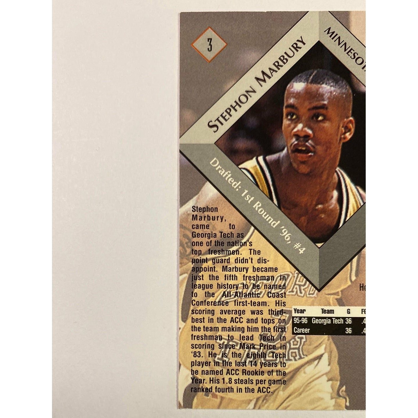 1996-97 Score Stephon Marbury Rookies