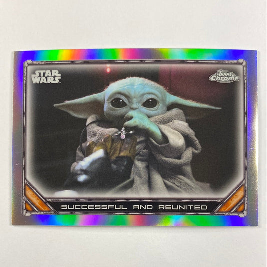 Topps Chrome The Mandalorian Successful and Reunited Refractor