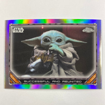 Topps Chrome The Mandalorian Successful and Reunited Refractor