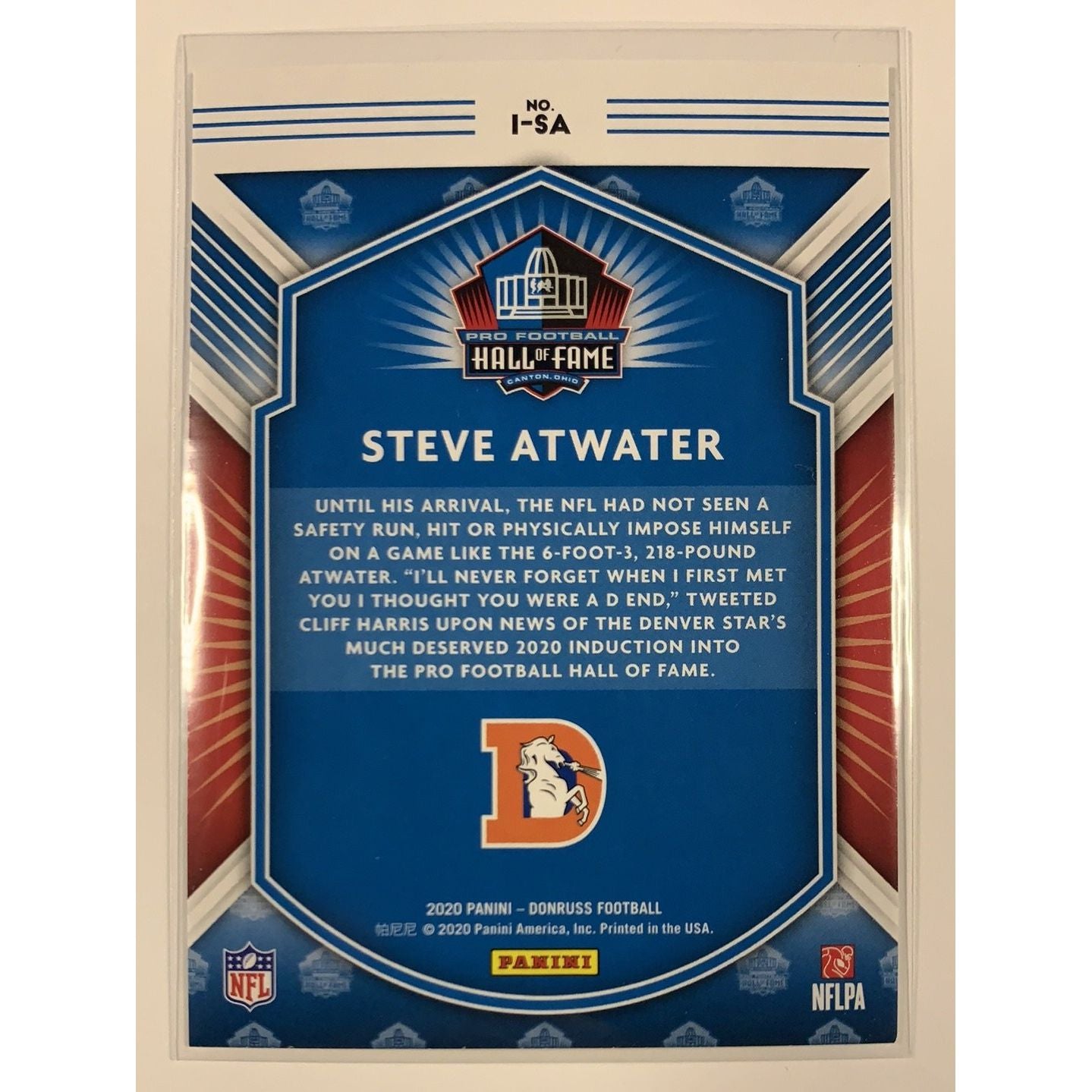  2020 Donruss Steve Atwater Inducted  Local Legends Cards & Collectibles