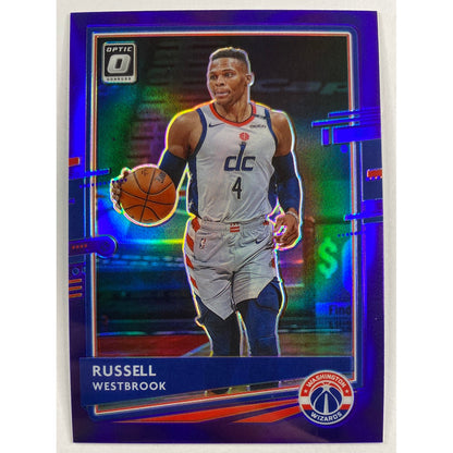 2020-21 Donruss Optic Russel Westbrook Purple Holo Prizm