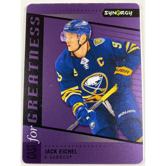 2020-21 Synergy Jack Eichel Cast For Greatness Purple SP