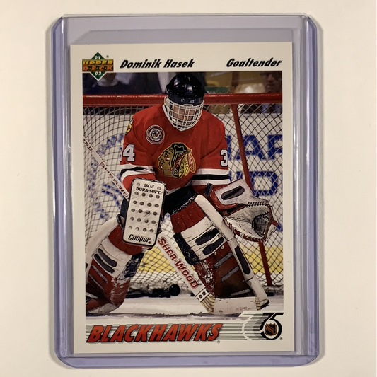  1991-92 Upper Deck Dominik Hasek Rookie Card  Local Legends Cards & Collectibles