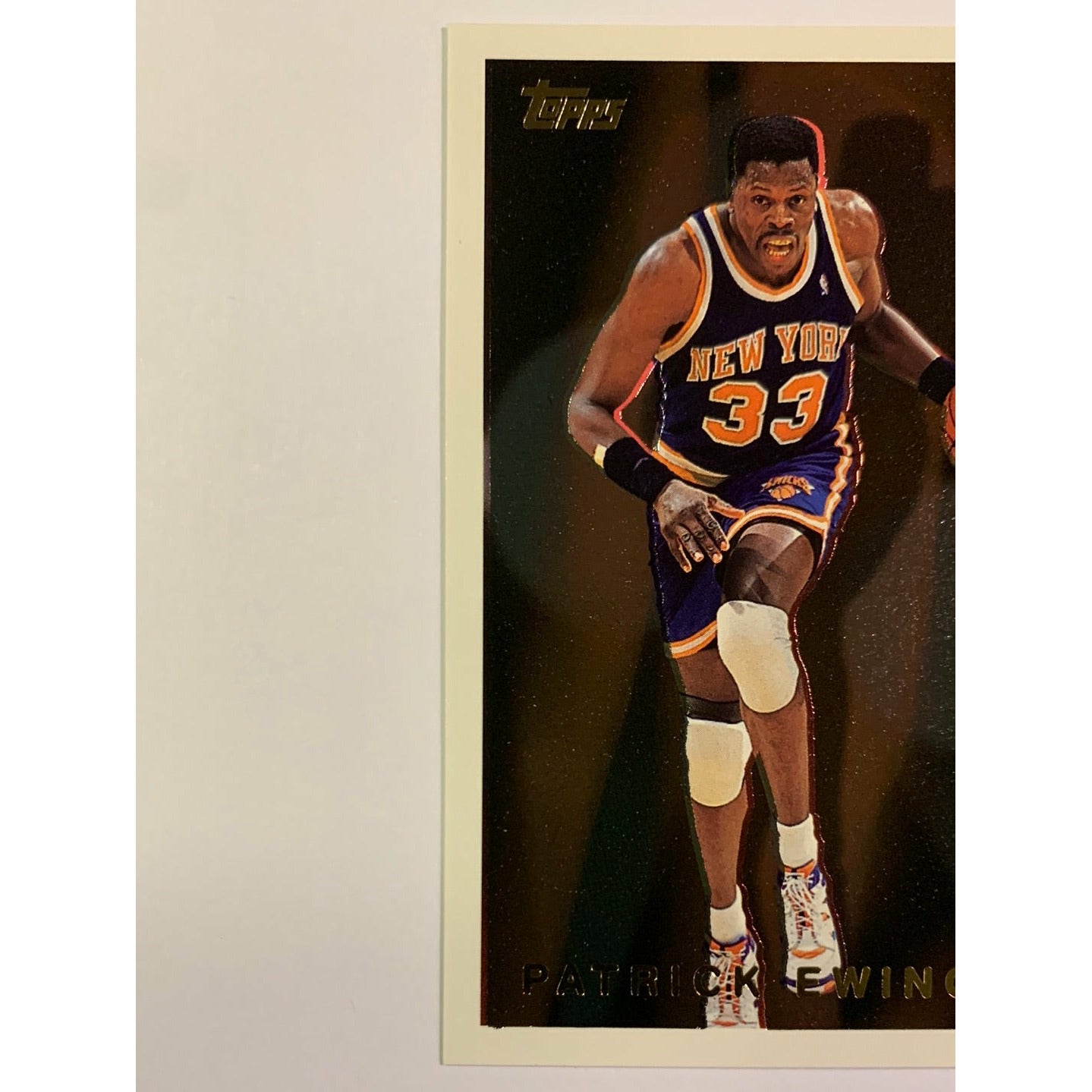 1994-95 Topps Patrick Ewing Show Stoppers Copper Foil