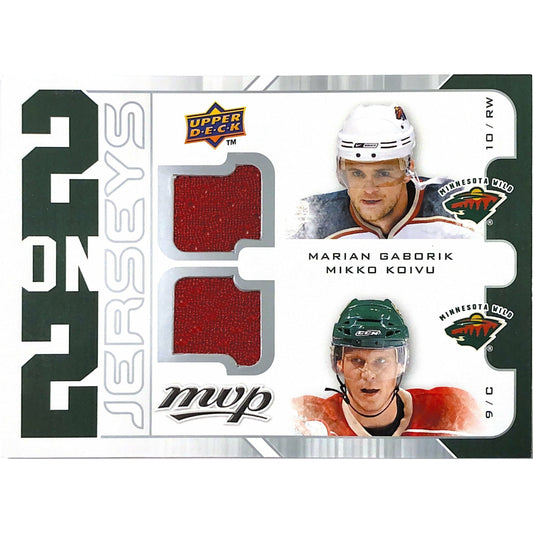  2008-09 MVP 2 On 2 Jerseys Koivu & Gabby Vs Kes & Bern Quad Patch  Local Legends Cards & Collectibles