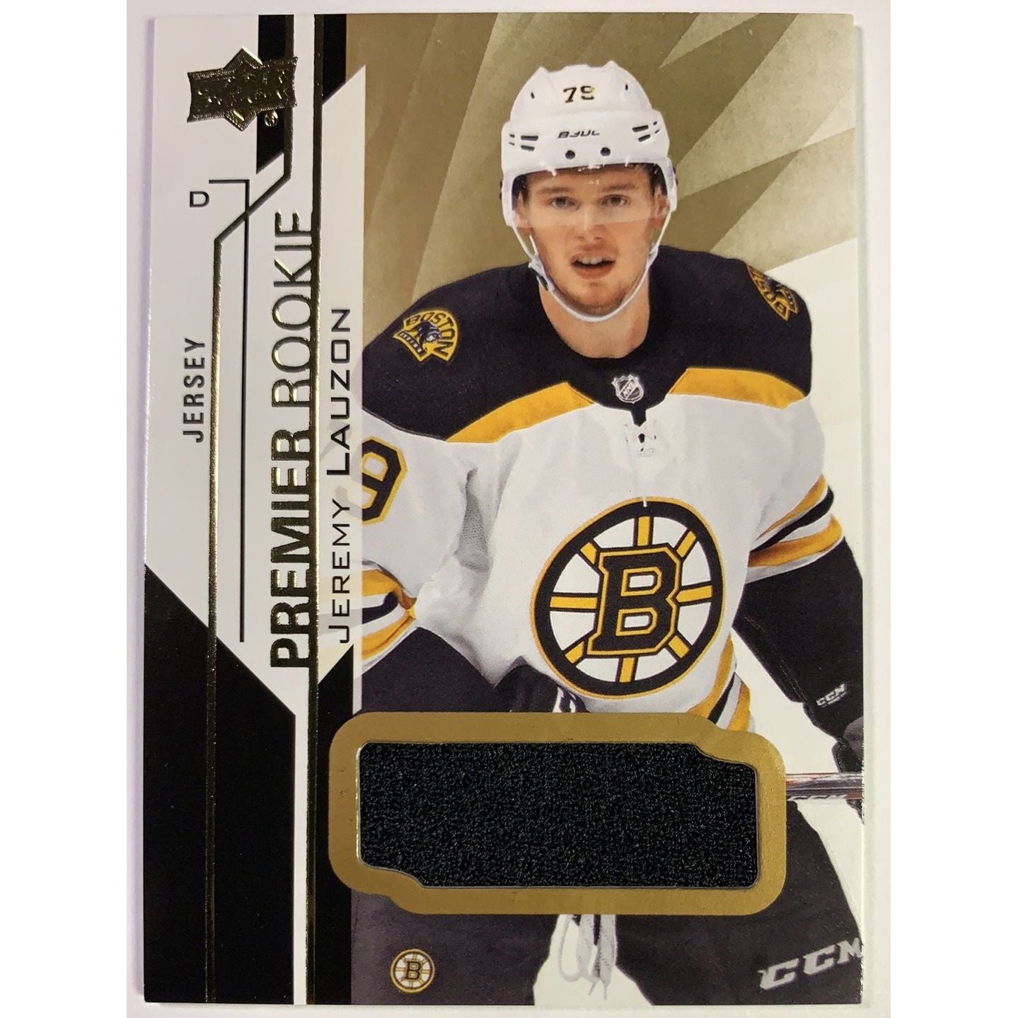  2018-19 Premier Jeremy Lauzon Rookie Jersey Patch  Local Legends Cards & Collectibles