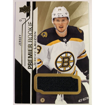  2018-19 Premier Jeremy Lauzon Rookie Jersey Patch  Local Legends Cards & Collectibles