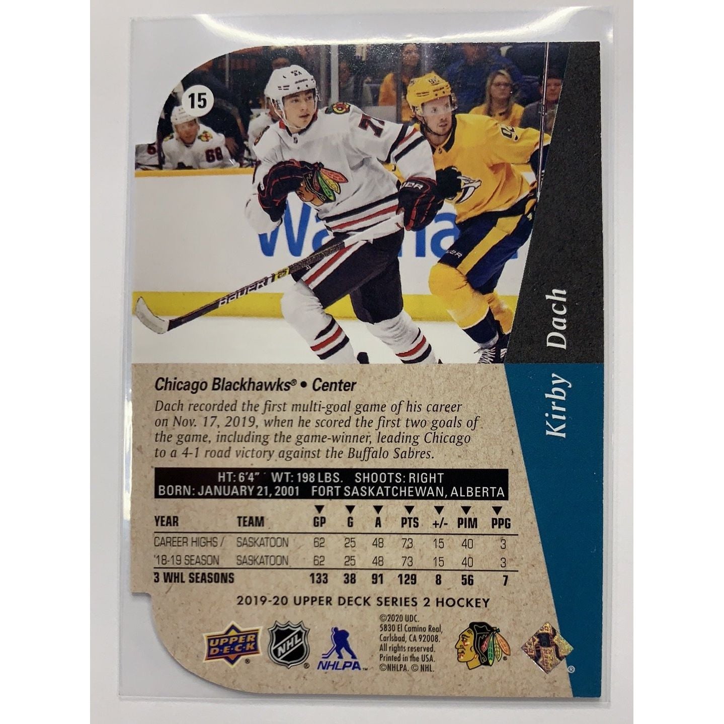  2019-20 Upper Deck Series Two Kirby Dach 95 Retro  Local Legends Cards & Collectibles