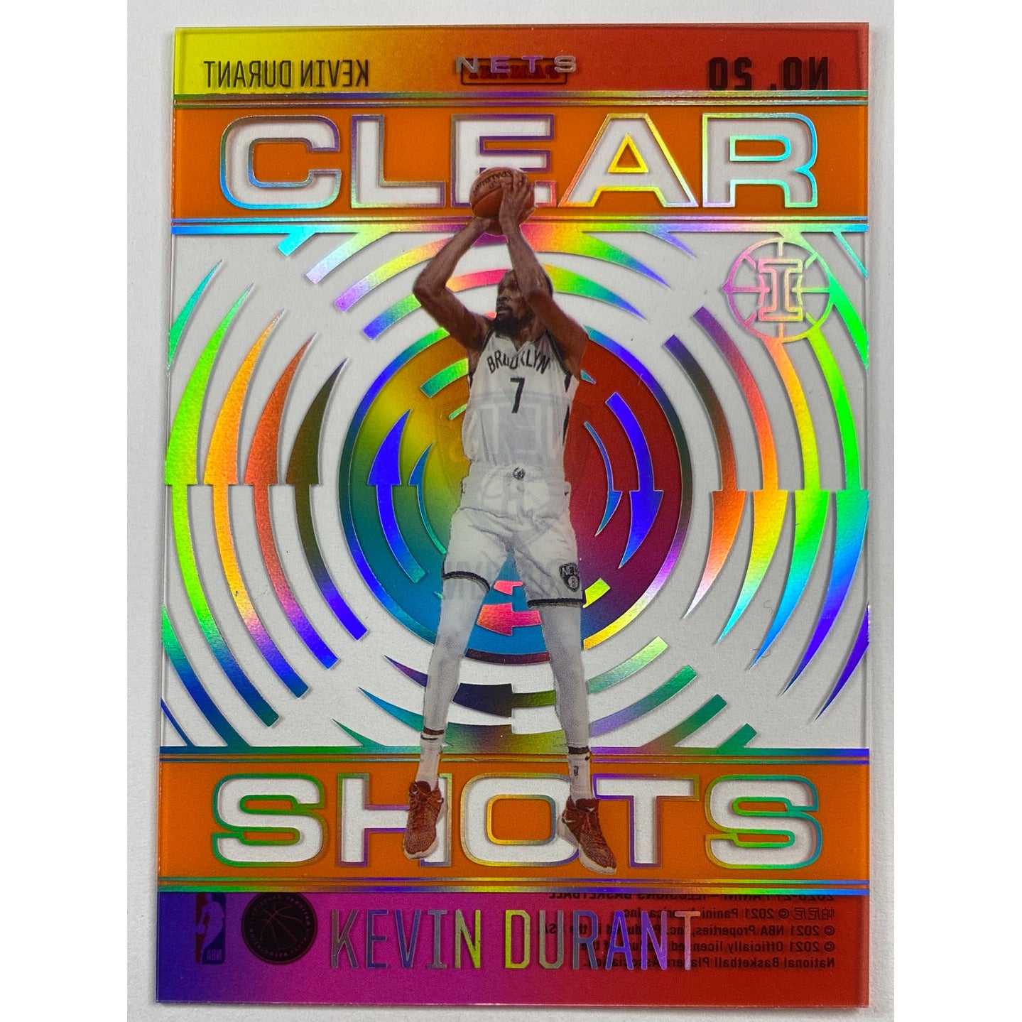 2020-21 Illusions Kevin Durant Clear Shots Orange